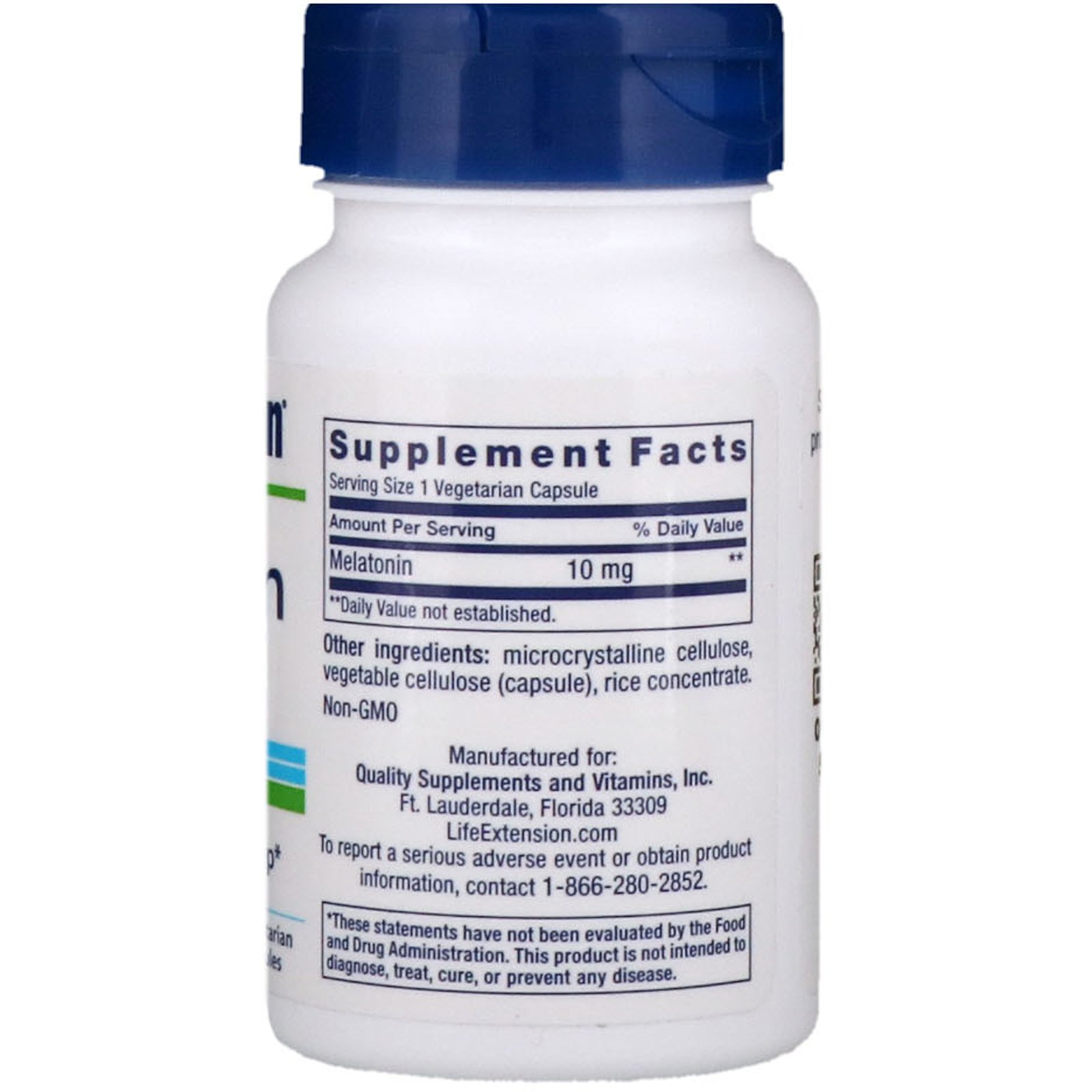 Comprar Life Extension, Melatonina, 10 mg, 60 cápsulas vegetarianas - Imagem 2