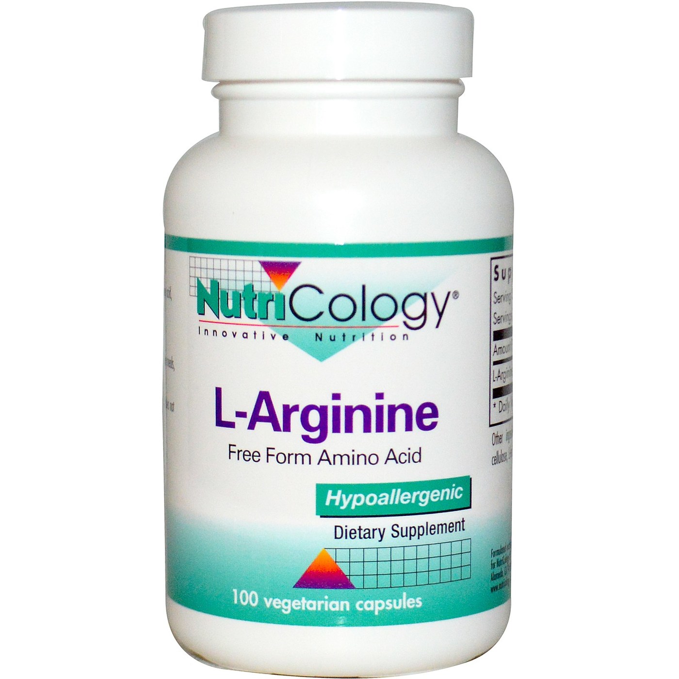 Comprar Nutricology L-Arginina 100 Cápsulas
