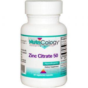 Comprar Nutricology, Citrato de Zinco 50 mg - 60 Cápsulas