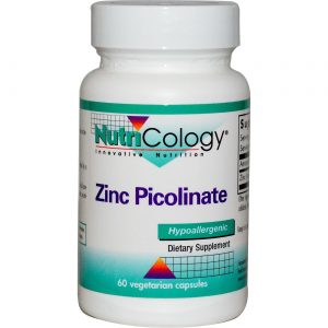 Comprar Nutricology, Zinco Picolinate - 60 Cápsulas