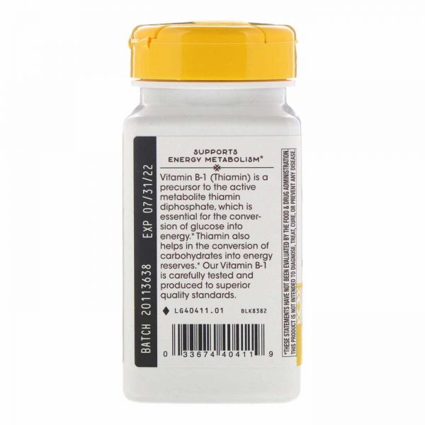Comprar Nature's Way, Vitamina B-1, Tiamina HCI - 100 Cápsulas - Imagem 4