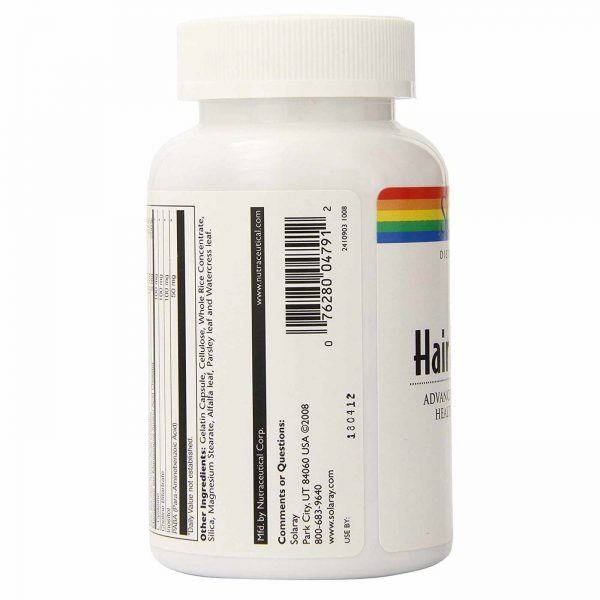 Comprar Solaray, Nutrientes do Cabelo - 120 Cápsulas - Imagem 4