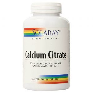 Comprar Solaray, Citrato de cálcio - 120 Cápsulas Vegetarianas