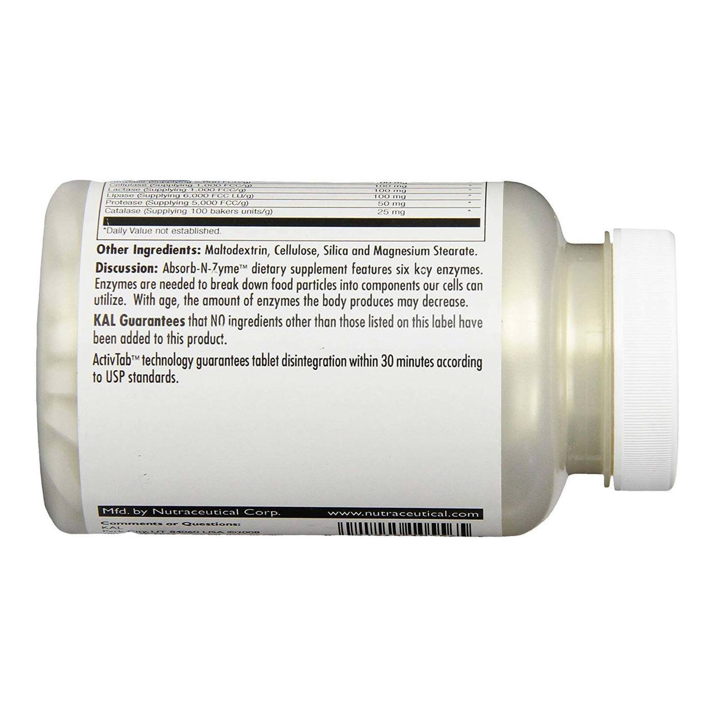 Comprar Kal Absorver-N-Zyme 90 Tabletes - Imagem 3