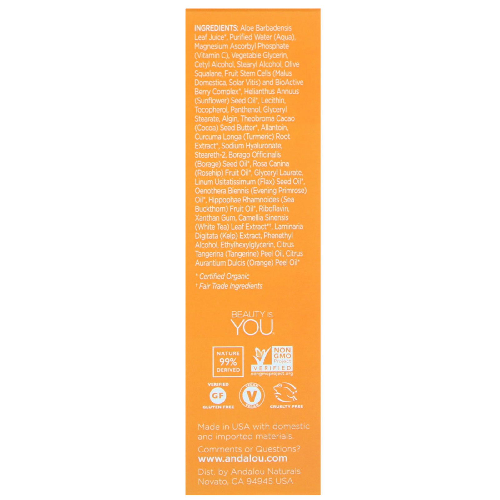 Comprar Andalou Naturals, Sérum Clareador, Cúrcuma + C, Clareador, 32 ml (1,1 fl oz) - Imagem 2