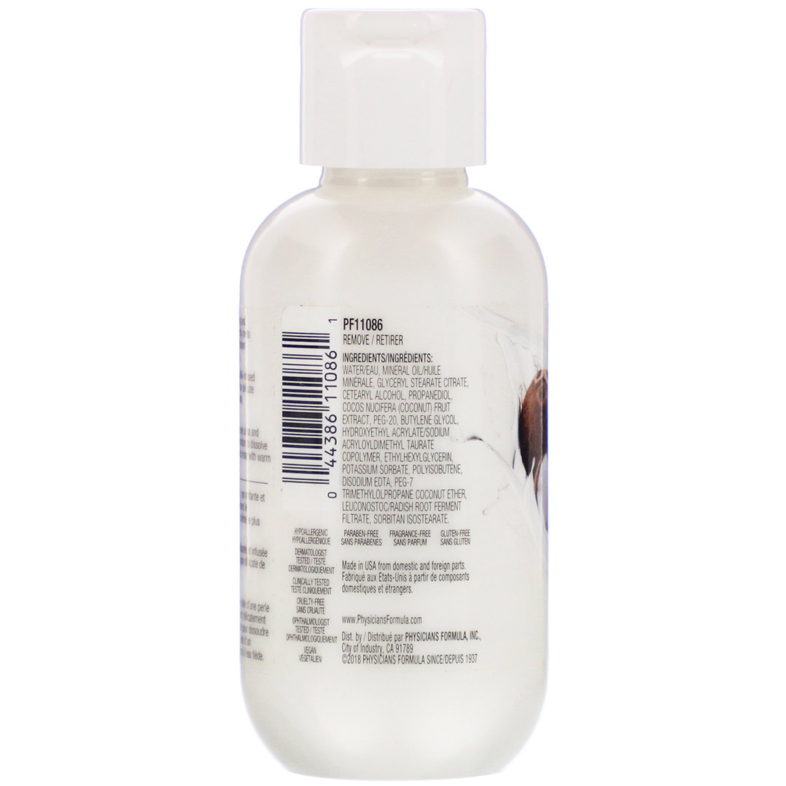 Comprar Physicians Formula, Removedor de Maquiagem dos Olhos à Base de Leite de Coco, 2 fl oz (59 ml) - Imagem 2