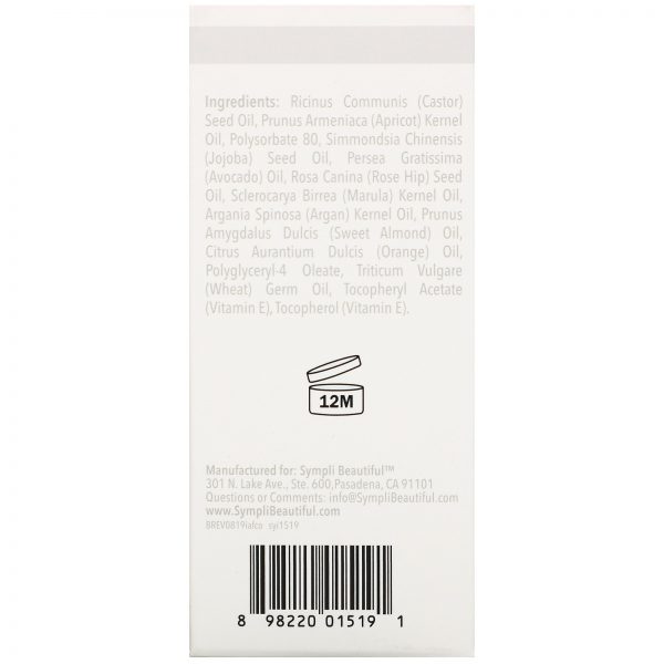 Comprar Sympli Beautiful, Óleo de Limpeza Facial Iluminador Antioxidante, 30 ml (1 fl oz) - Imagem 4