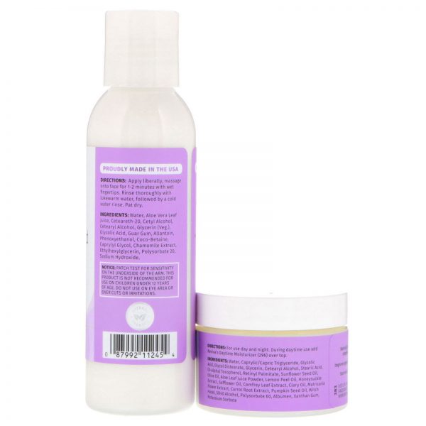 Comprar Reviva Labs, Creme com Ácido Glicólico a 10% e Limpador Facial com Ácido Glicólico, Conjunto com 2 Peças - Imagem 4