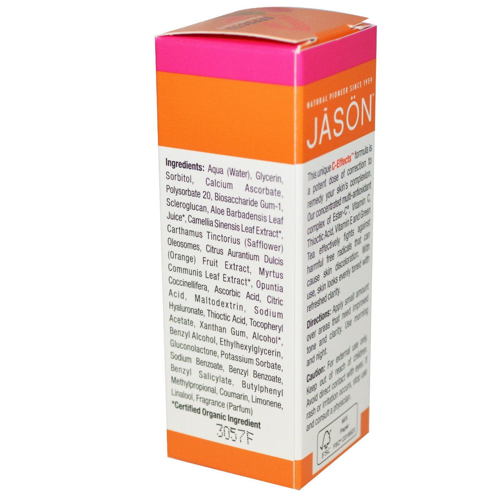 Comprar Jason Natural, C-Effects, Soro Hyper-C, Tratamento Diário Anti-envelhecimento, 1 fl oz (30 ml) - Imagem 2