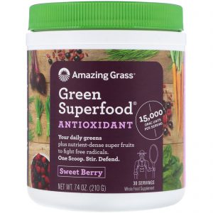 Comprar Amazing Grass, Green Superfood Antioxidant, Sweet Berry, 210 g (7,4 oz)