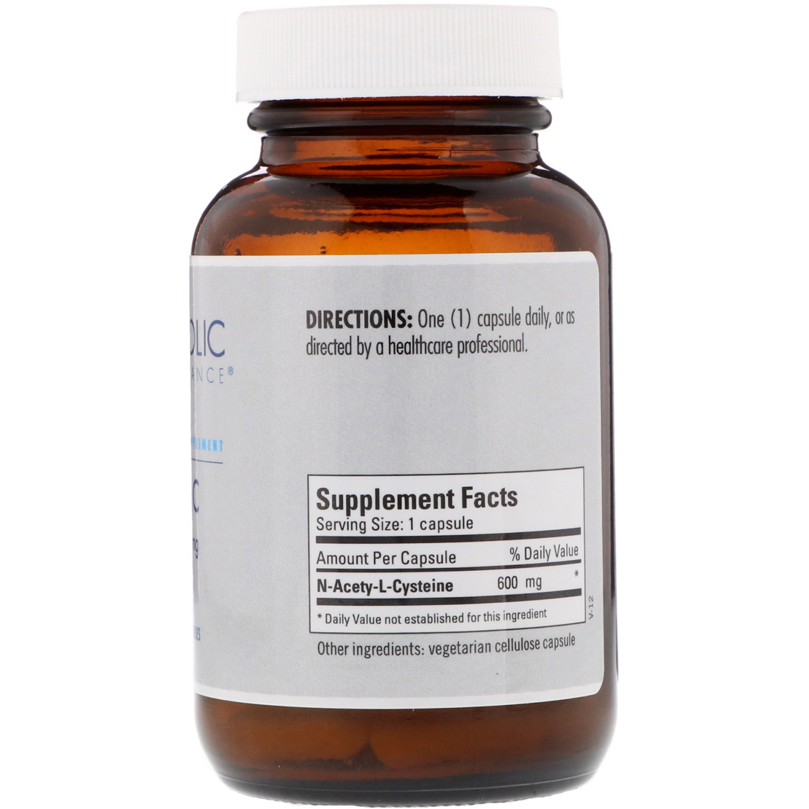 Comprar Metabolic Maintenance, NAC, 600 mg, 60 Cápsulas - Imagem 2