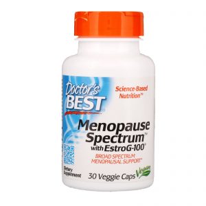 Comprar Doctor's Best, Espectro da Menopausa com EstroG-100, 30 Cápsulas Vegetais