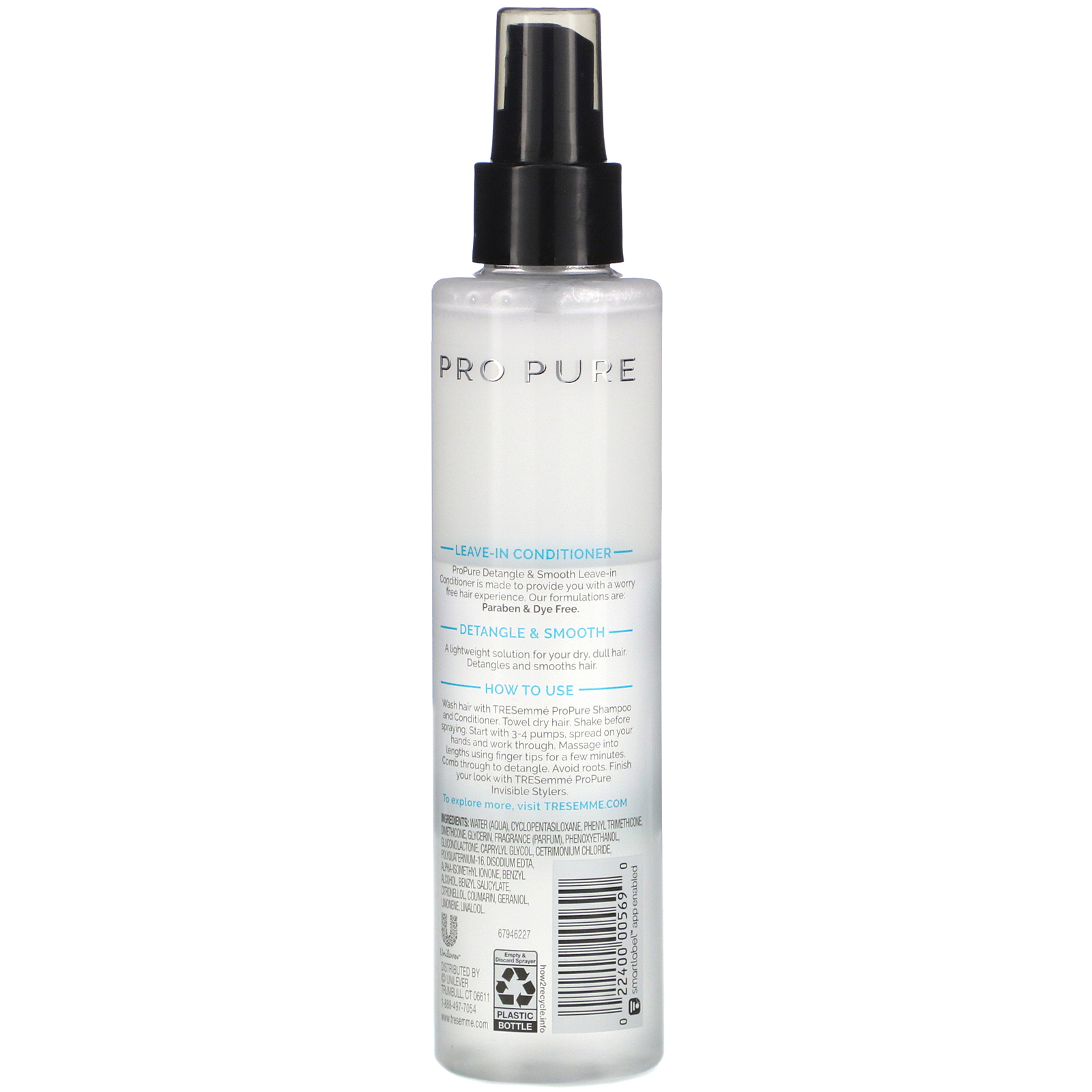 Comprar Tresemme, Pro Pure, Leave-in Conditioner, 6.1 fl oz (180 ml) - Imagem 2