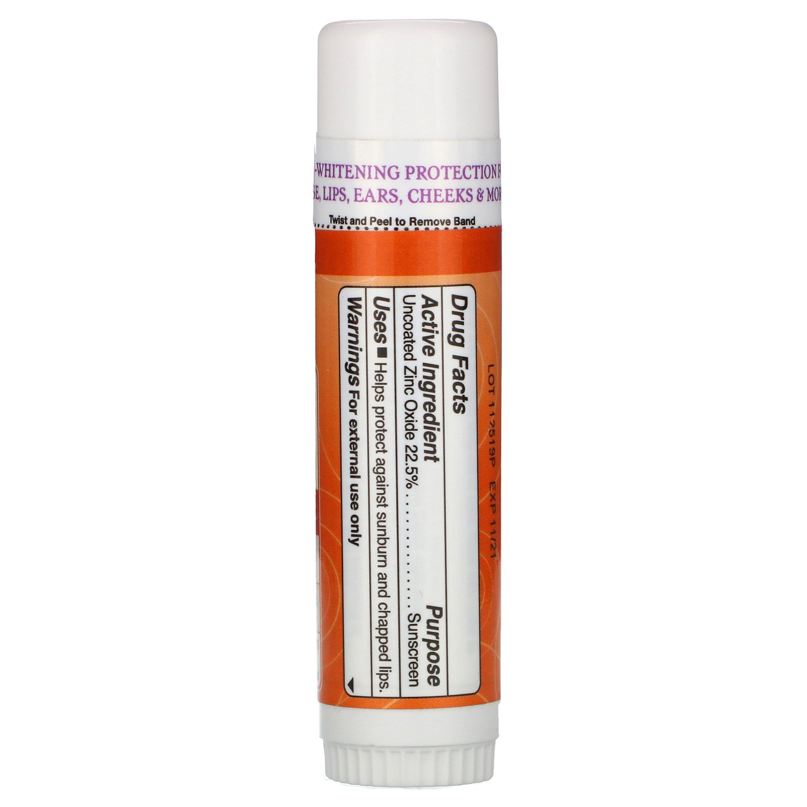 Comprar Badger Company, Kids, Natural Mineral Sunscreen Face Stick, SPF 35, Tangerine & Vanilla, 0.65 oz (18.4 g) - Imagem 2
