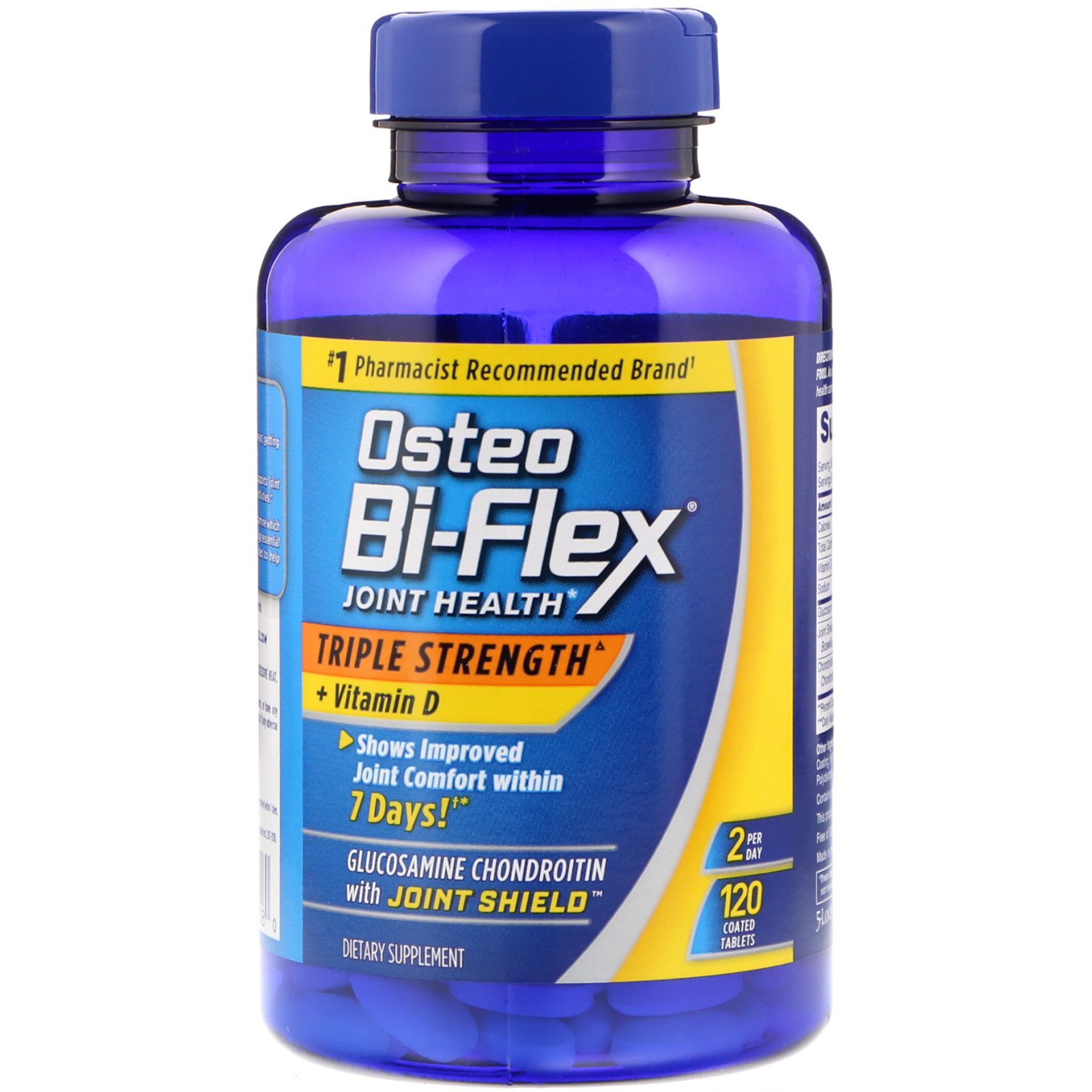 Comprar Osteo Bi-Flex, Saúde das Articulações, Tripla Potência + Vitamina D, 120 Comprimidos Revestidos - Imagem 3