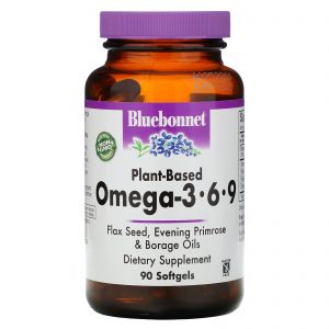 Comprar Bluebonnet Nutrition, Ômega 3-6-9 de Origem Vegetal, 90 Cápsulas Gelatinosas