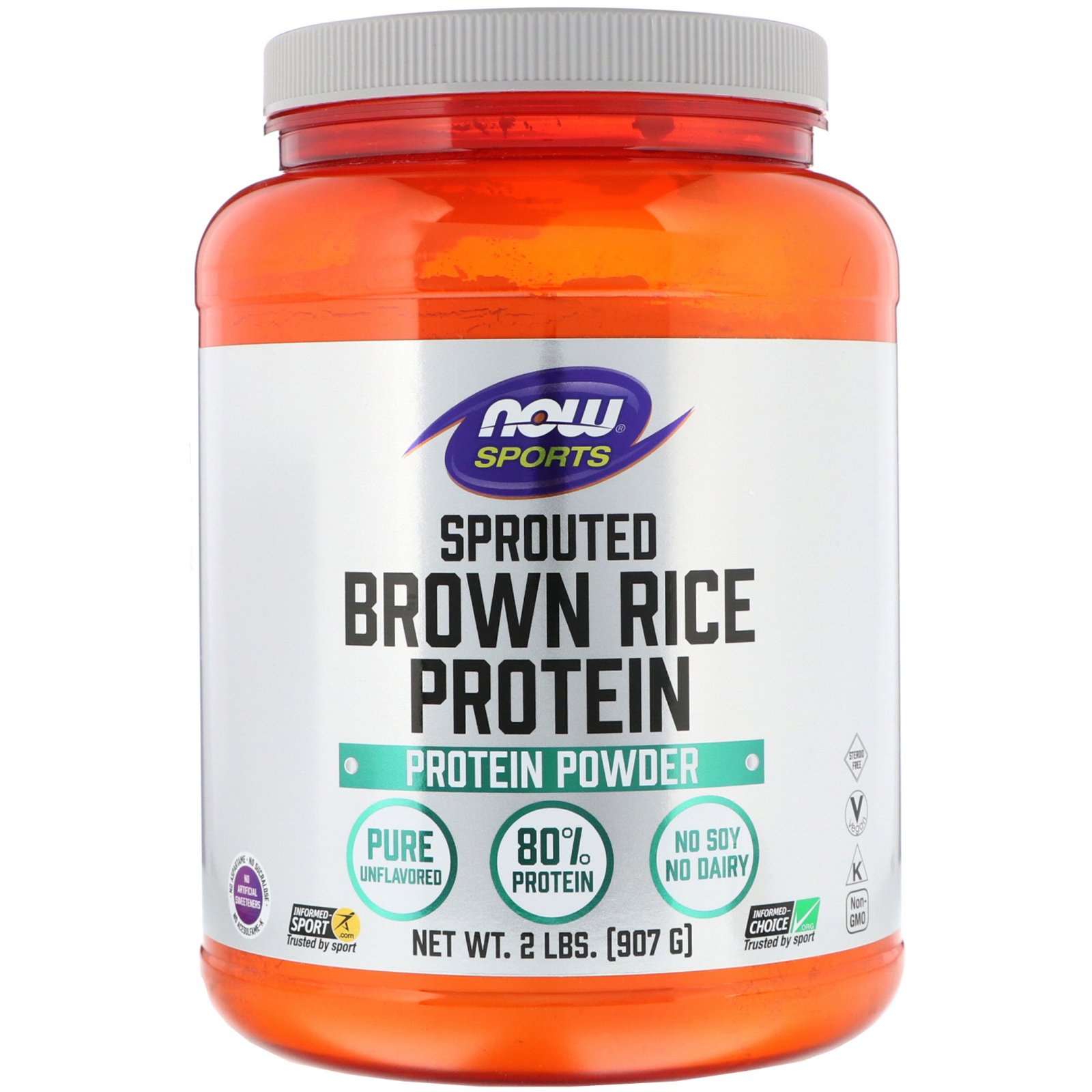 Comprar Now Foods, Sports, Proteína de Arroz Marrom Germinado, 2 lbs (907 g)