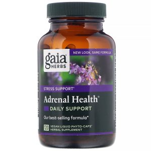 Comprar Gaia Herbs, Adrenal Health, Suporte Diário, 120 Phytocaps Líquidas Veganas