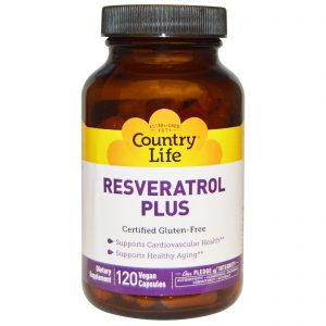 Comprar Country Life, Resveratrol Plus, 120 Cápsulas Veganas