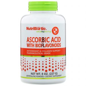 Comprar NutriBiotic, Immunity, Ascorbic Acid with Bioflavonoids, Crystalline Powder, 8 oz (227 g)