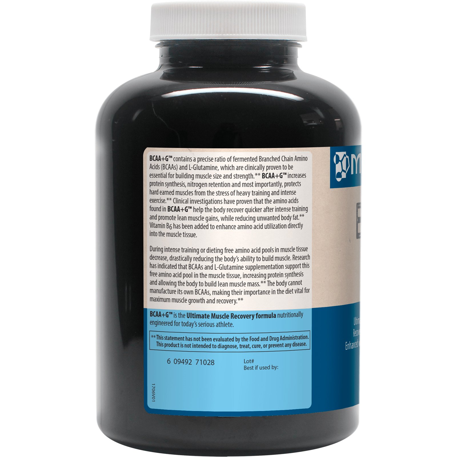 Comprar MRM, BCAA + G 6000, 150 Cápsulas - Imagem 3