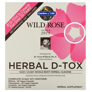 Comprar Garden of Life, Wild Rose Herbal D-Tox, 12-Day Kit, 4 Piece Kit