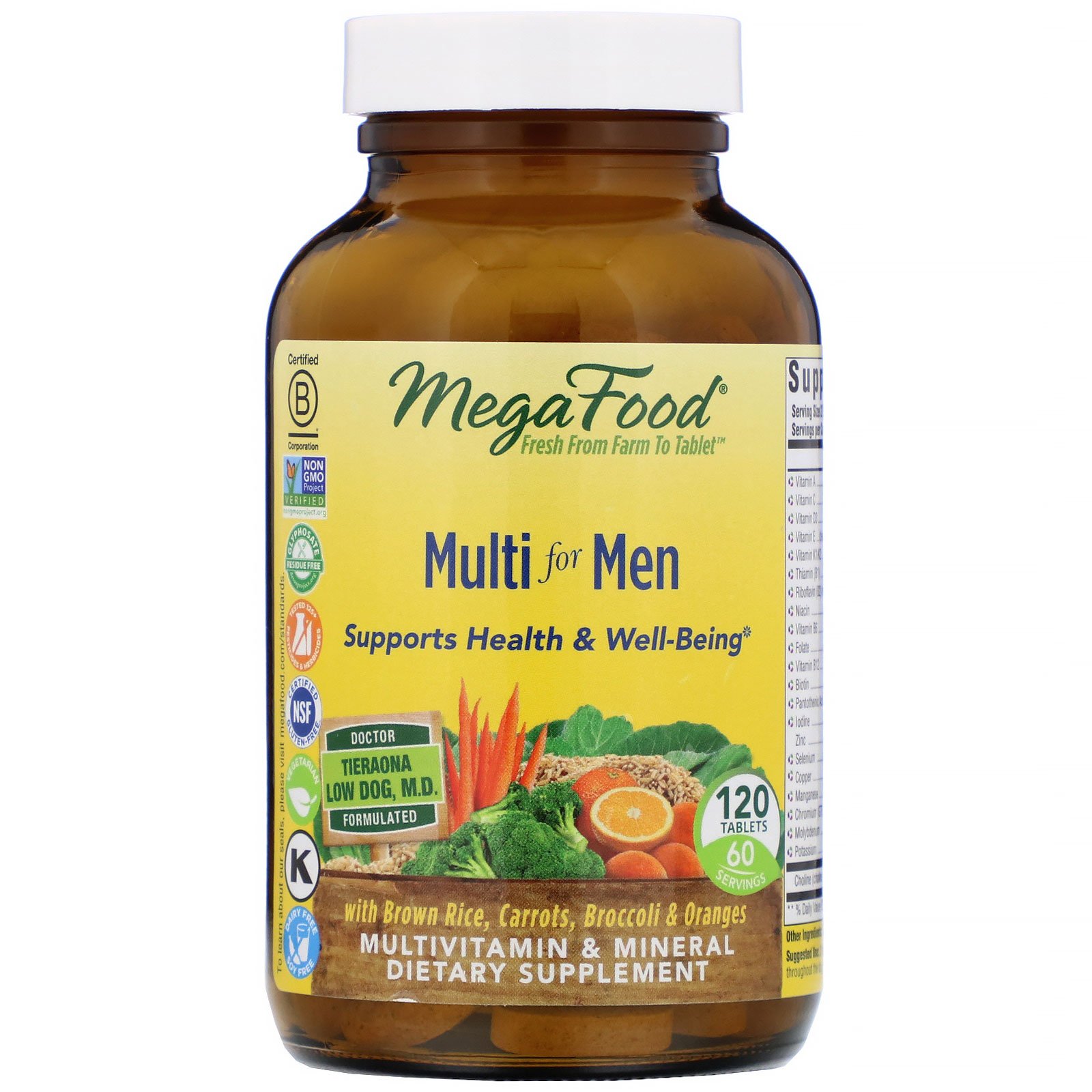 Comprar MegaFood, Multi para Homens, 120 pastilhas