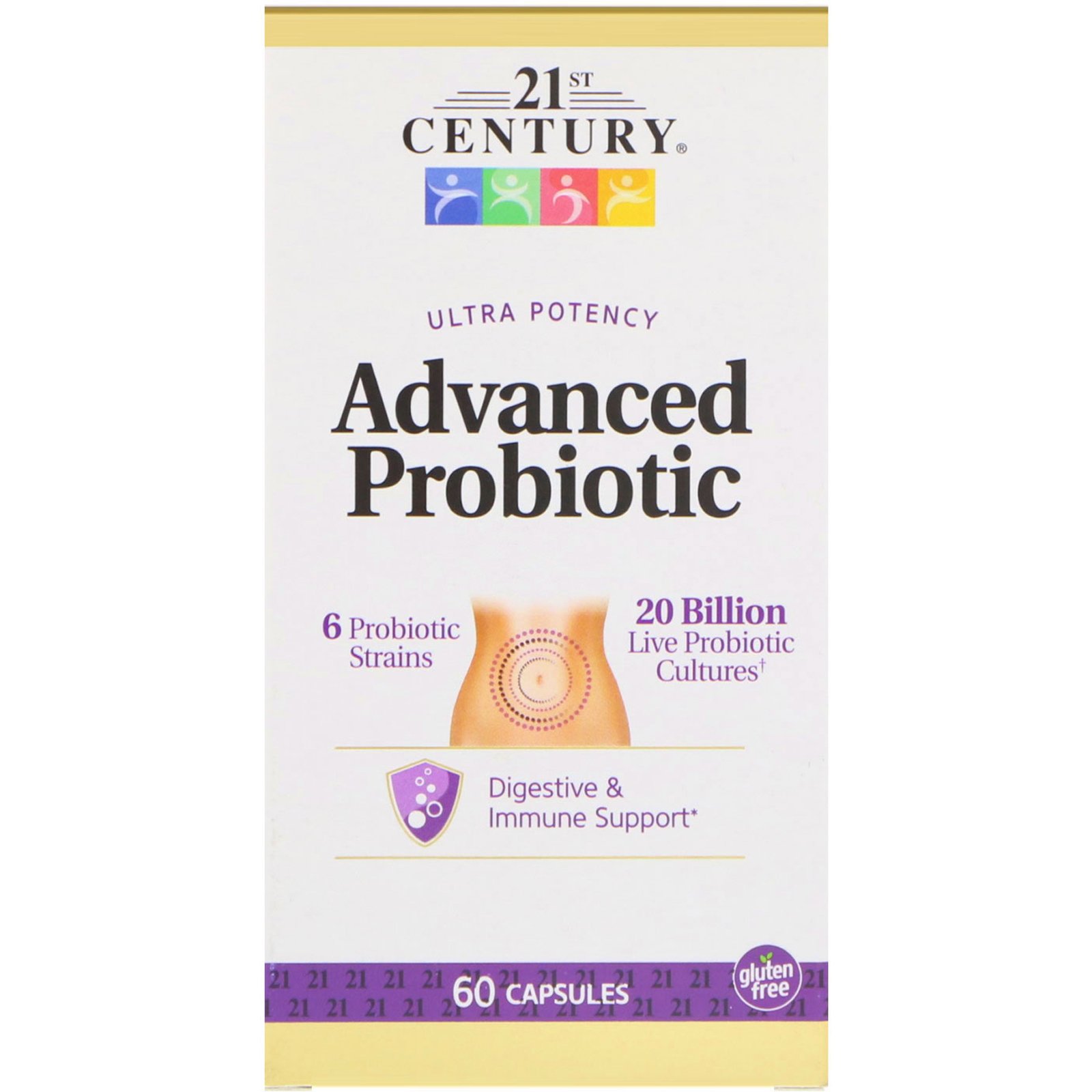 Comprar 21st Century, Probiótico avançado, ultrapotente, 60 cápsulas