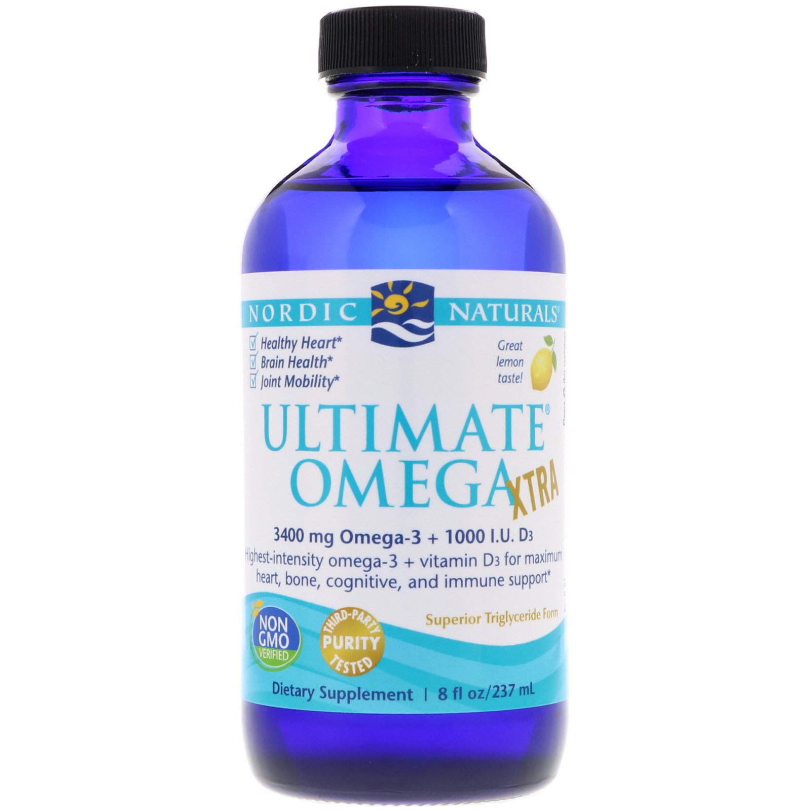 Comprar Nordic Naturals, Ultimate Omega Xtra, Limão, 237 ml (8 fl oz)