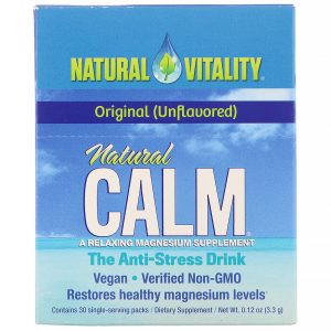 Comprar Natural Vitality, Natural Calm, The Anti-Stress Drink, Original, 30 Single-Serving Packs, 0.12 oz (3.3 g) Each