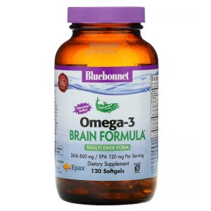 Comprar Bluebonnet Nutrition, Natural Omega-3 Brain Formula, 120 Softgels