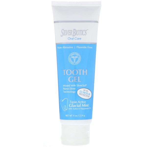 Comprar American Biotech Labs, Gel Dental Sorriso de Prata, Com Xilitol, Menta Glacial, 4 fl oz (118 ml) - Imagem 4