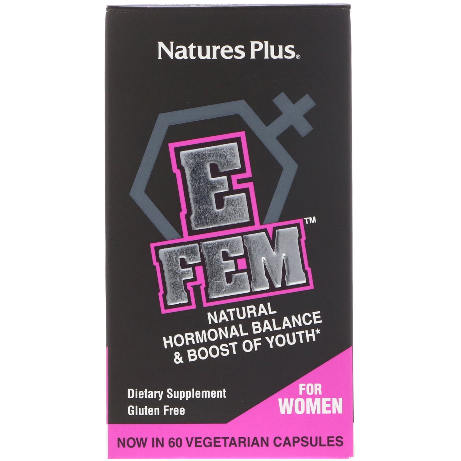 Comprar Nature's Plus, E Fem for Women, Natural Hormonal Balance & Boost of Youth, 60 Vegetarian Capsules