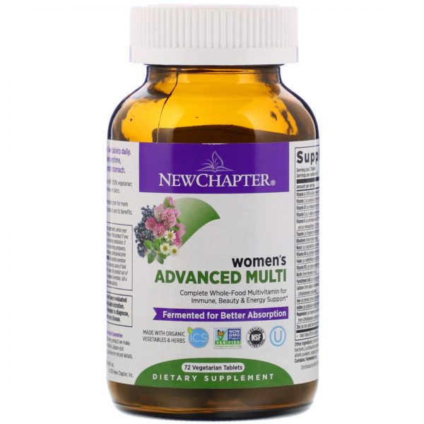 Comprar New Chapter, Women's Advanced Multi, 72 Vegetarian Tablets - Imagem 4
