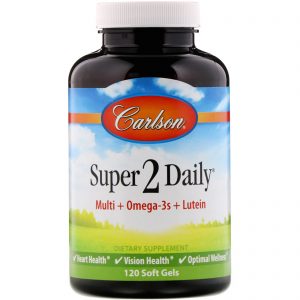 Comprar Carlson Labs, Super 2 Daily, 120 cápsulas softgel