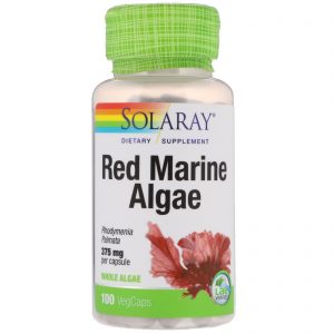 Comprar Solaray, Algas Marinhas Vermelhas, 375 mg, 100 Cápsulas Vegetarianas