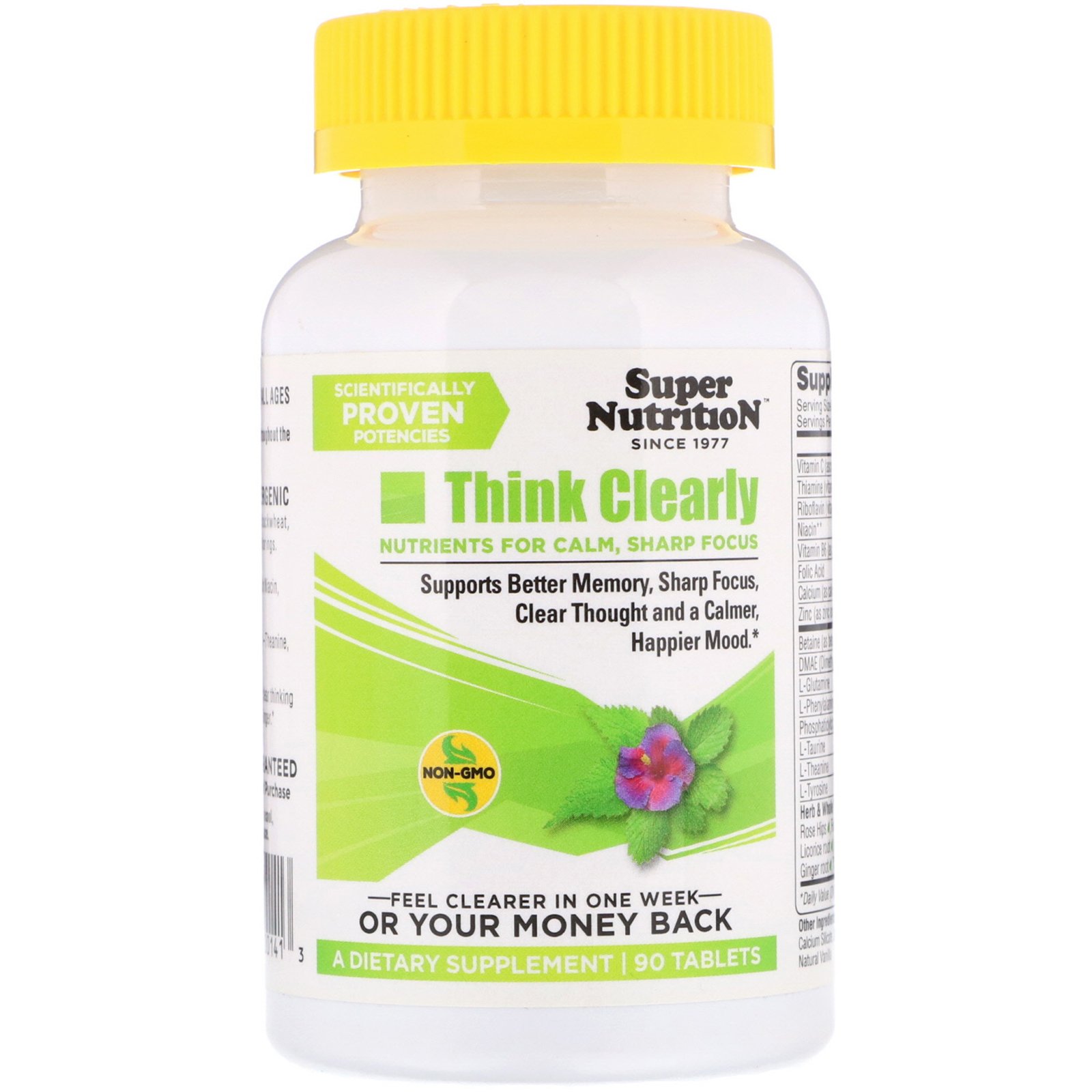 Comprar Super Nutrition, Think Clearly, 90 Tablets