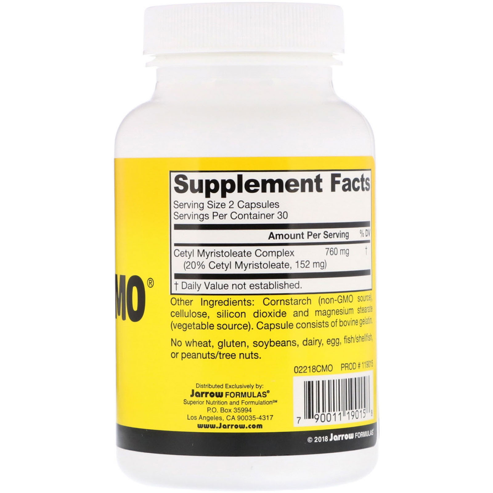Comprar Jarrow Formulas, True CMO, 760 mg, 60 cápsulas - Imagem 2