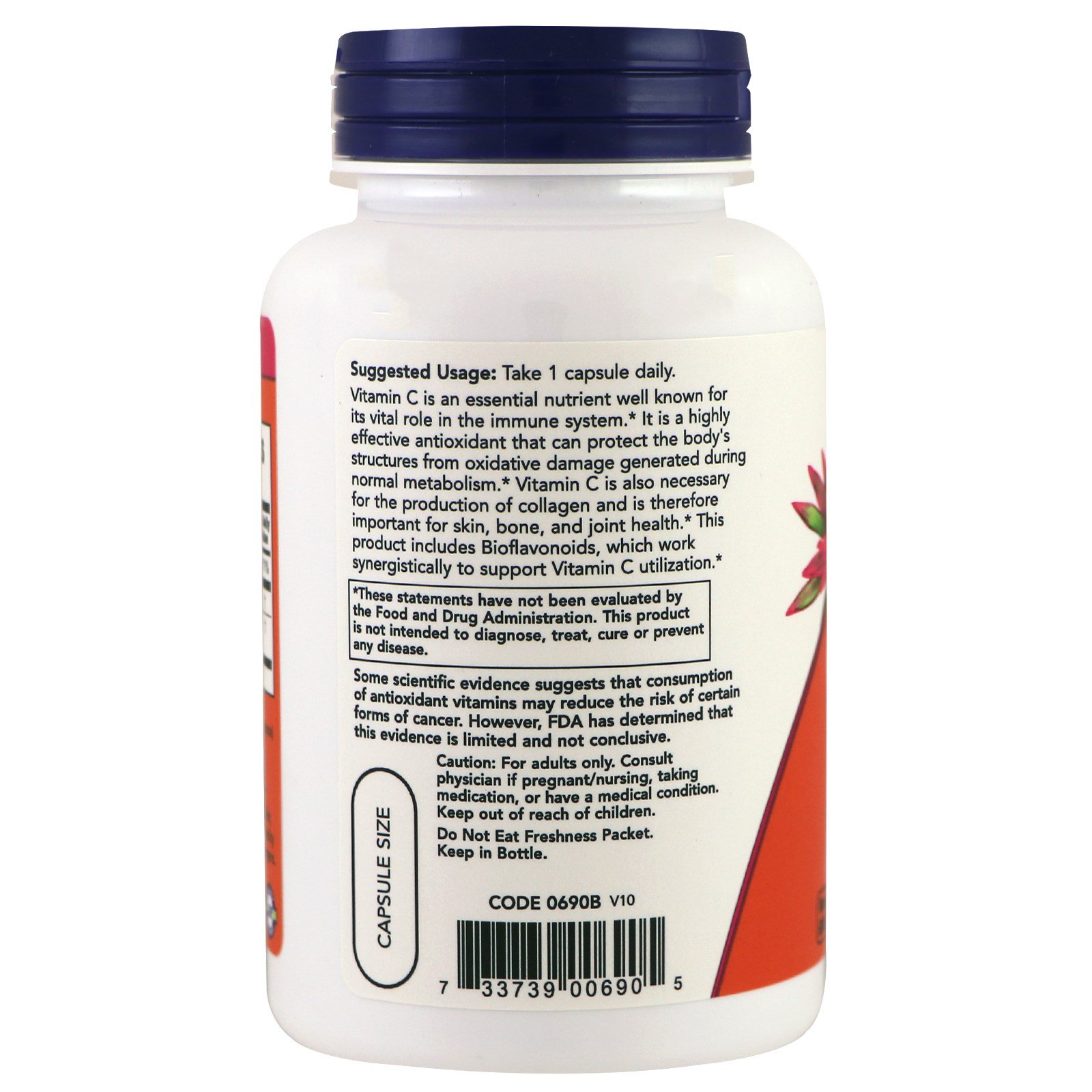 Comprar Now Foods, C-1000, 100 Cápsulas Vegetarianas - Imagem 3