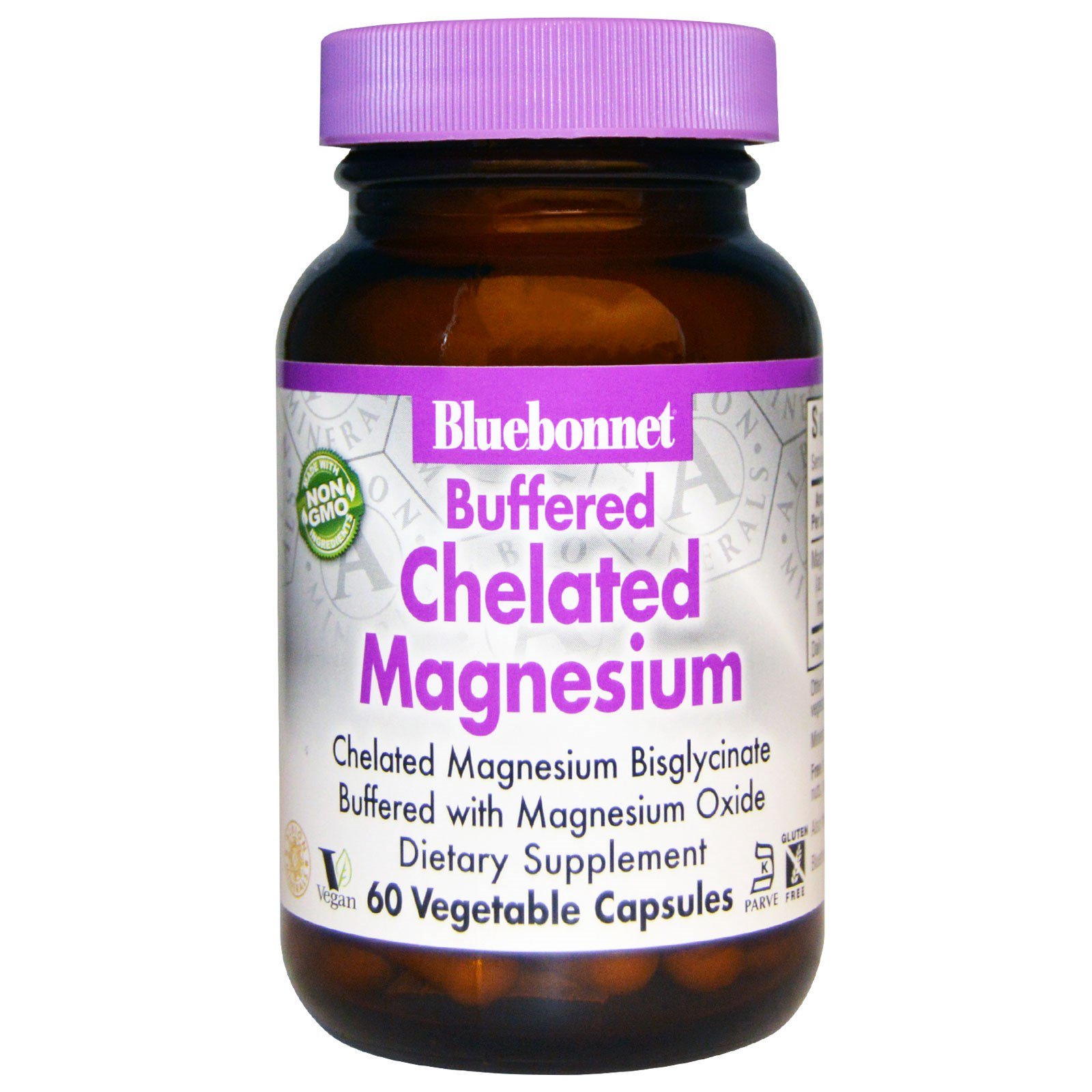 Comprar Bluebonnet Nutrition, Buffered Chelated Magnesium, 60 Vegetable Capsules