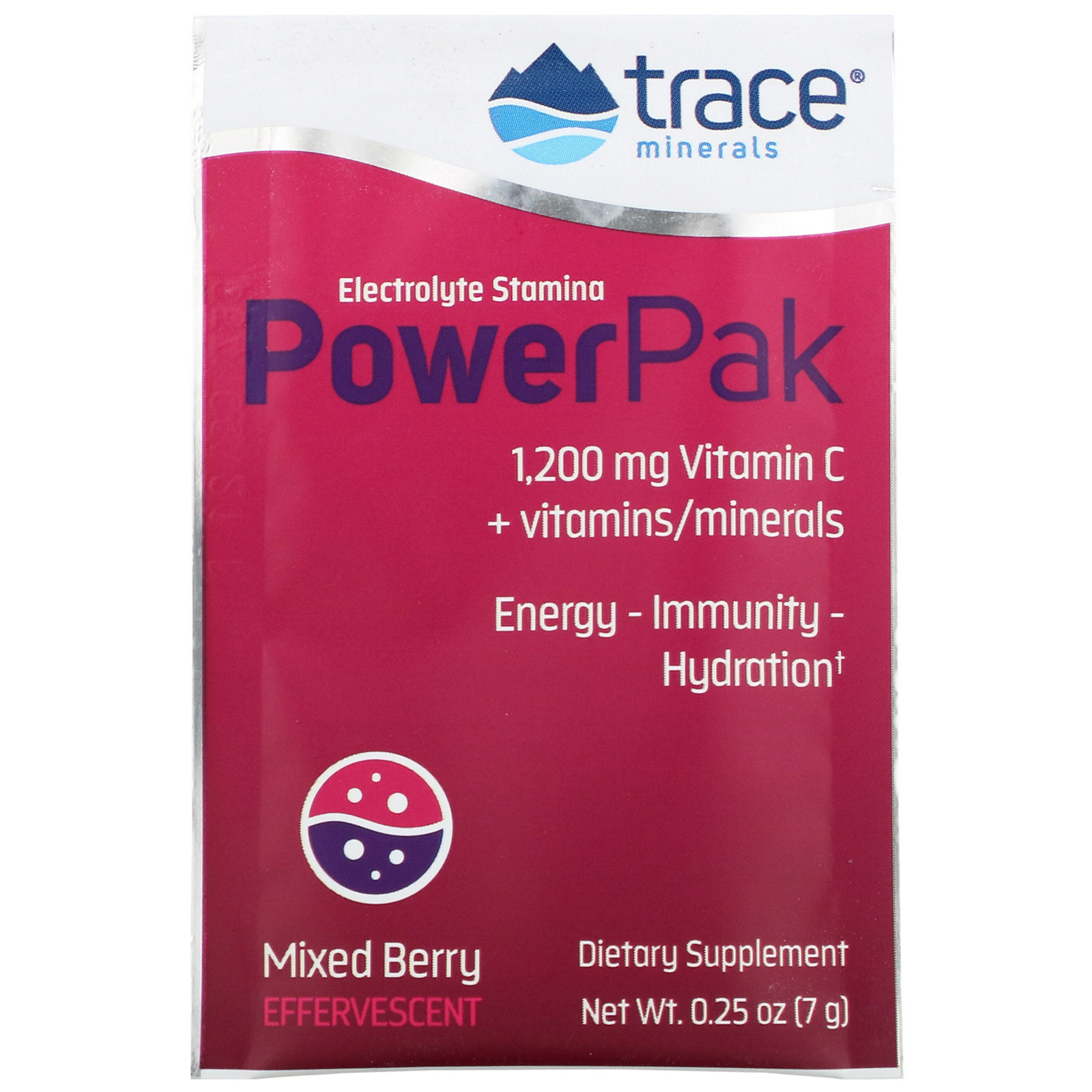 Comprar Trace Minerals Research, Electrolyte Stamina PowerPak, Mixed Berry, 30 Packets, 0.25 oz (7 g) Each - Imagem 3