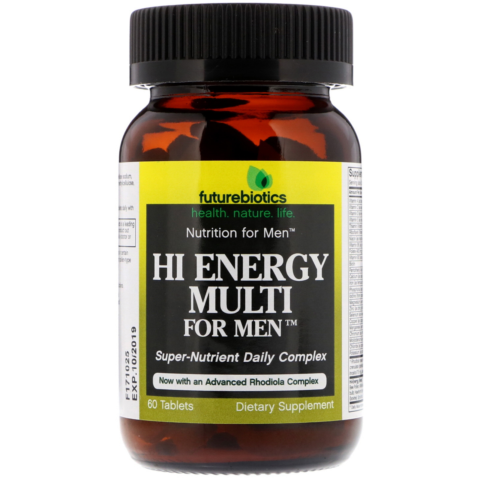 Comprar FutureBiotics, Hi Energy Multi, For Men, 60 Comprimidos