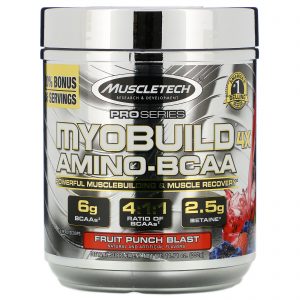 Comprar Muscletech, MyoBuild 4X Amino-BCAA, Ponche de Frutas, 332 g (11,71 oz)