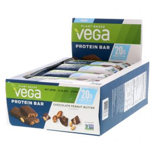 Comprar Vega, Barra Proteica, Chocolate e Manteiga de Amendoim, 12 Barras, 2,5 oz (70 g) Cada