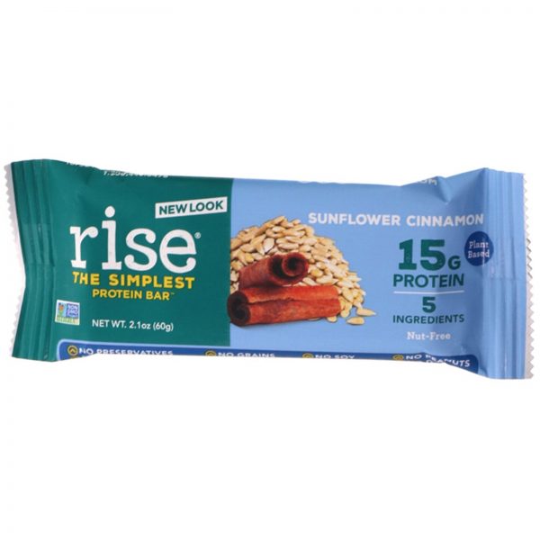 Comprar Rise Bar, THE SIMPLEST PROTEIN BAR, Sunflower Cinnamon, 12 Bars, 2.1 oz (60 g) Each - Imagem 4
