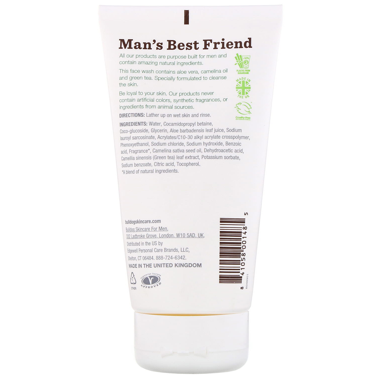 Comprar Bulldog Skincare For Men, Sabonete Facial Original, 5 fl oz (150 ml) - Imagem 2