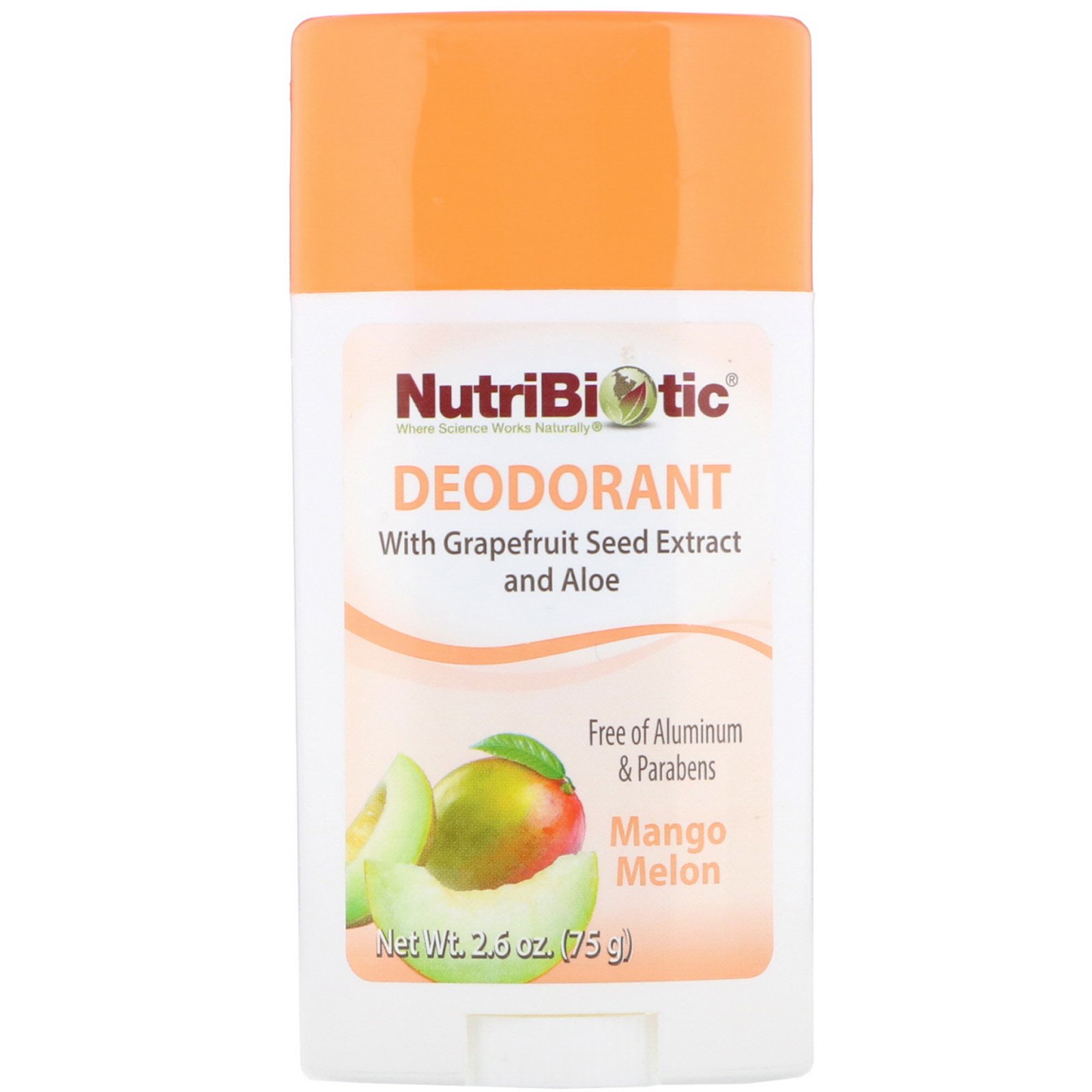 Comprar NutriBiotic, Deodorant, Mango Melon, 2.6 oz (75 g)