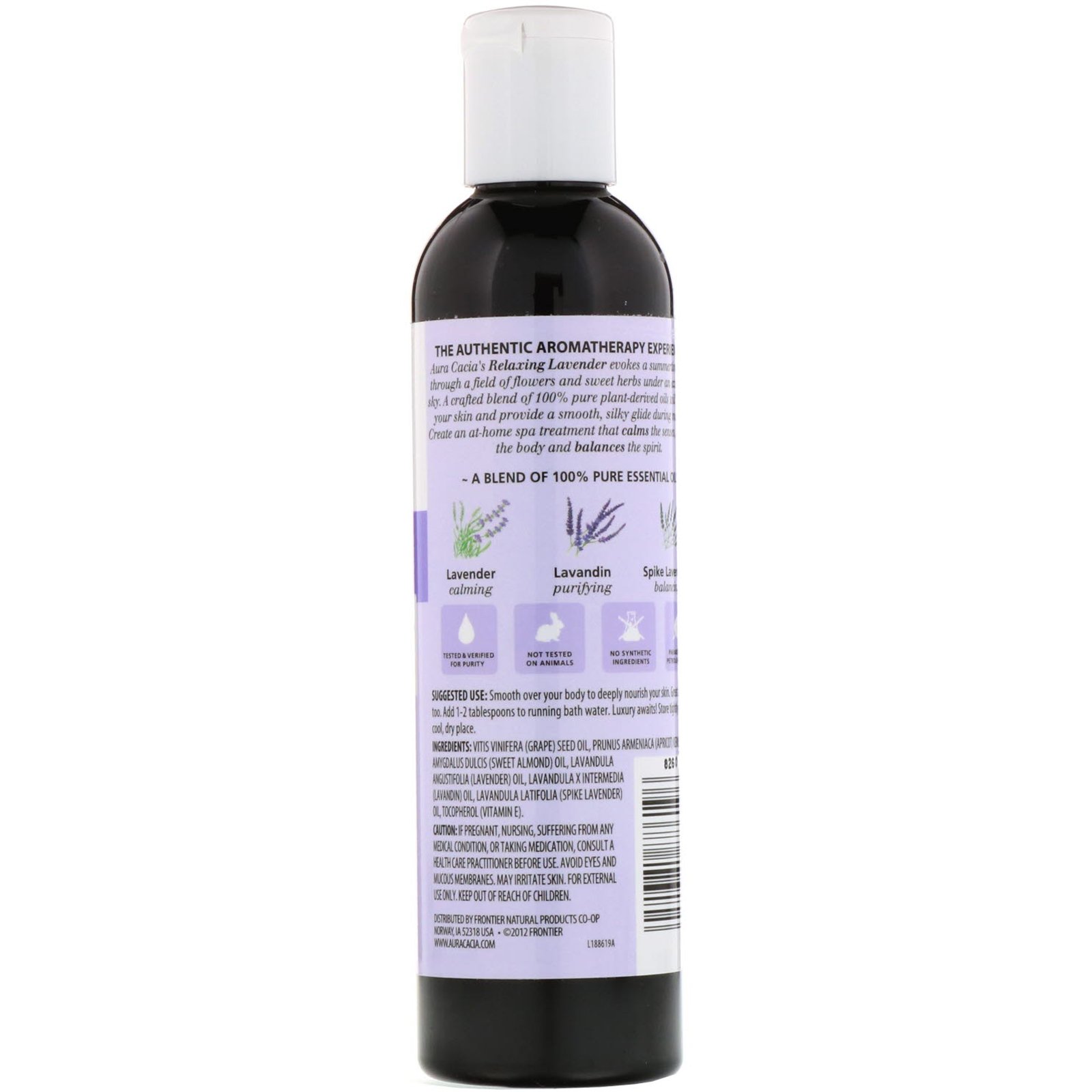 Comprar Aura Cacia, Óleo Corporal de Aromaterapia, Lavanda Relaxante, 8 fl oz (237 ml) - Imagem 2