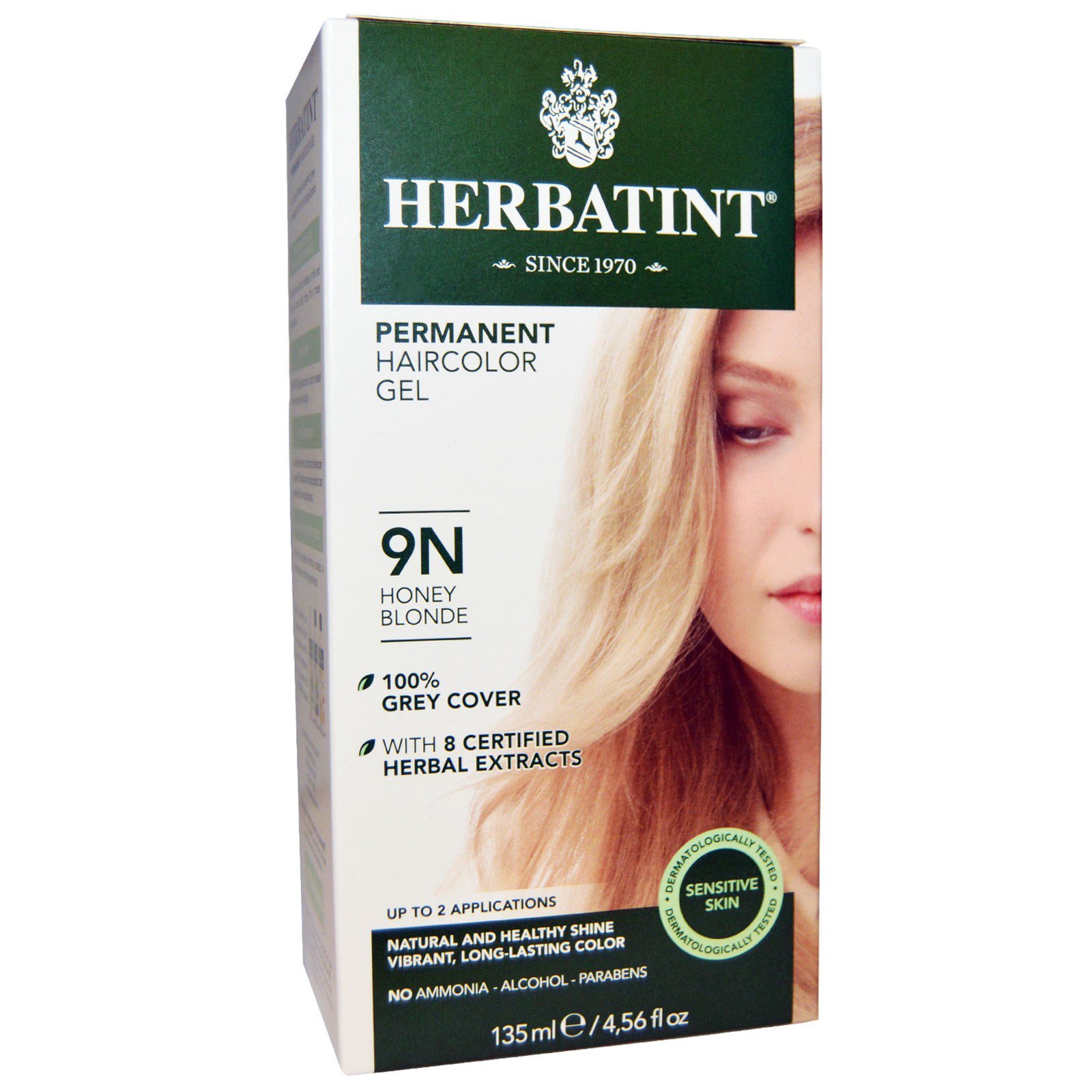 Comprar Herbatint, Permanent Herbal Haircolor Gel, 9N, Honey Blonde, 4,56 fl oz (135 ml)