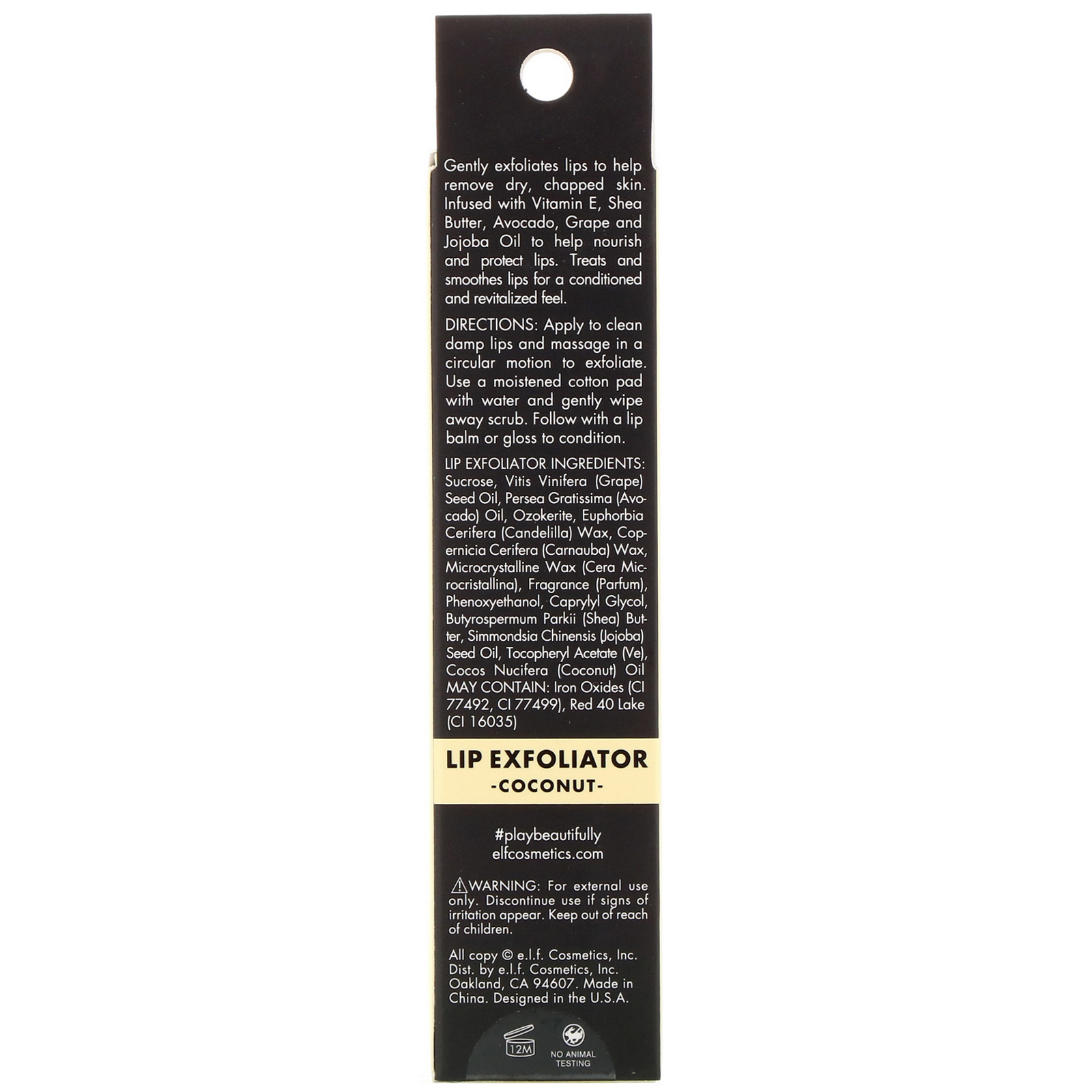 Comprar E.L.F., Esfoliante Labial, Coco, 0,11 fl oz (3,2 g) - Imagem 3